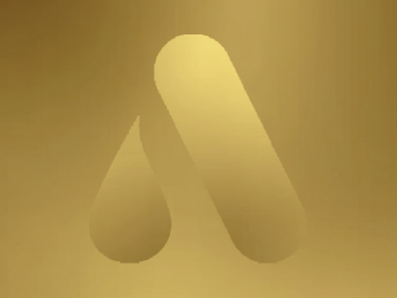 Goldenes Icon-A vor goldenem Hintergrund